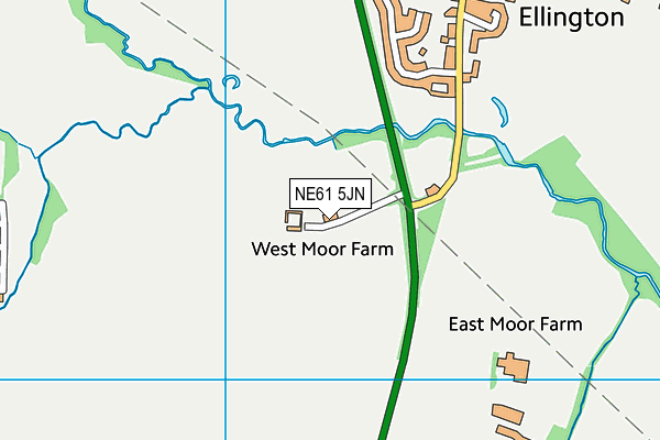 NE61 5JN map - OS VectorMap District (Ordnance Survey) NE61 5JN map - OS VectorMap District (Ordnance Survey)