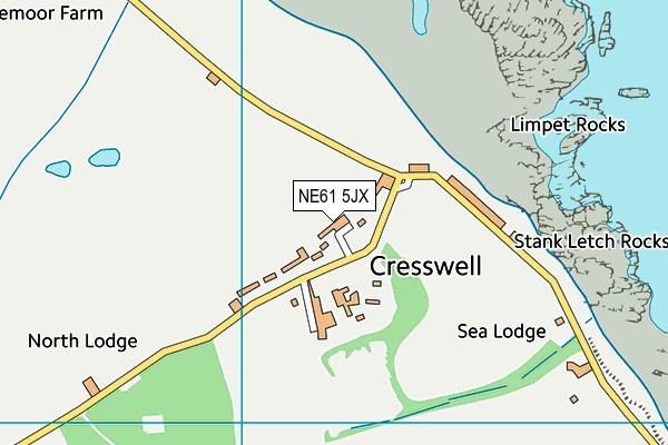NE61 5JX map - OS VectorMap District (Ordnance Survey) NE61 5JX map - OS VectorMap District (Ordnance Survey)