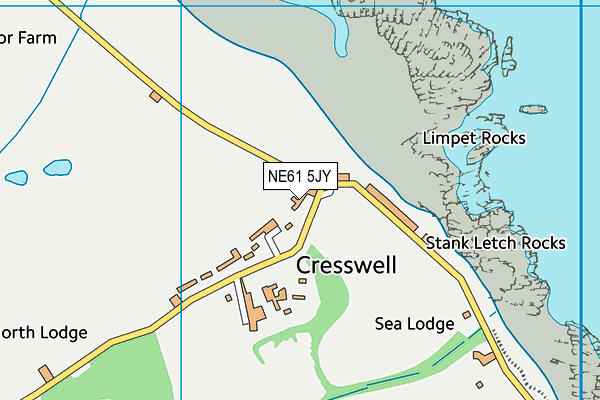 NE61 5JY map - OS VectorMap District (Ordnance Survey) NE61 5JY map - OS VectorMap District (Ordnance Survey)
