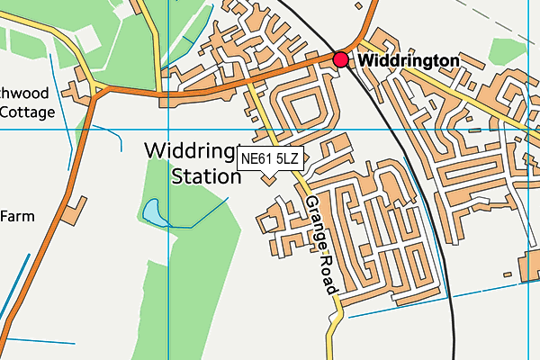NE61 5LZ map - OS VectorMap District (Ordnance Survey) NE61 5LZ map - OS VectorMap District (Ordnance Survey)