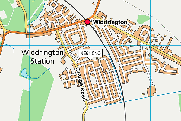 NE61 5NQ map - OS VectorMap District (Ordnance Survey)