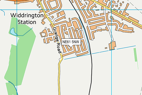 NE61 5NW map - OS VectorMap District (Ordnance Survey) NE61 5NW map - OS VectorMap District (Ordnance Survey)