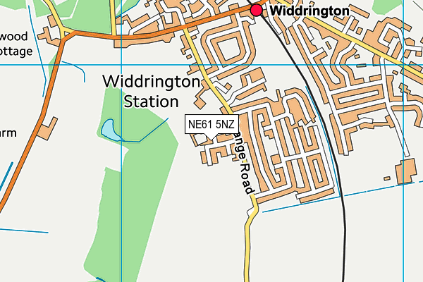NE61 5NZ map - OS VectorMap District (Ordnance Survey) NE61 5NZ map - OS VectorMap District (Ordnance Survey)
