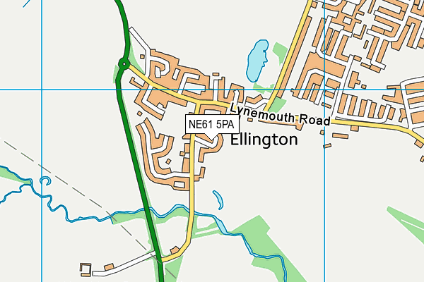 NE61 5PA map - OS VectorMap District (Ordnance Survey) NE61 5PA map - OS VectorMap District (Ordnance Survey)