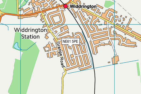 NE61 5PE map - OS VectorMap District (Ordnance Survey) NE61 5PE map - OS VectorMap District (Ordnance Survey)