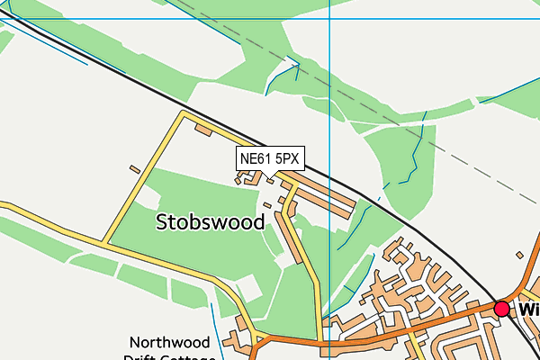 NE61 5PX map - OS VectorMap District (Ordnance Survey) NE61 5PX map - OS VectorMap District (Ordnance Survey)