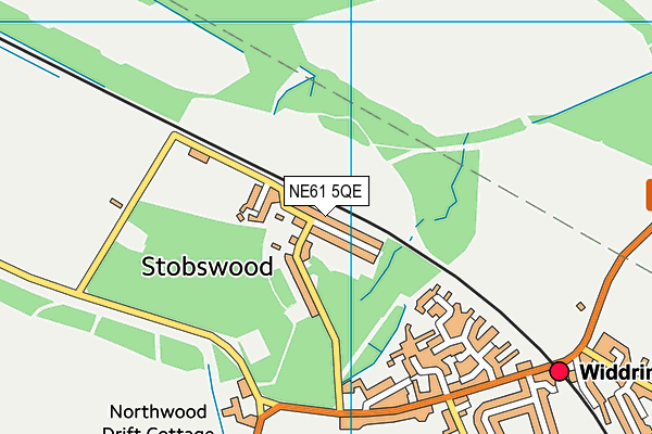NE61 5QE map - OS VectorMap District (Ordnance Survey) NE61 5QE map - OS VectorMap District (Ordnance Survey)
