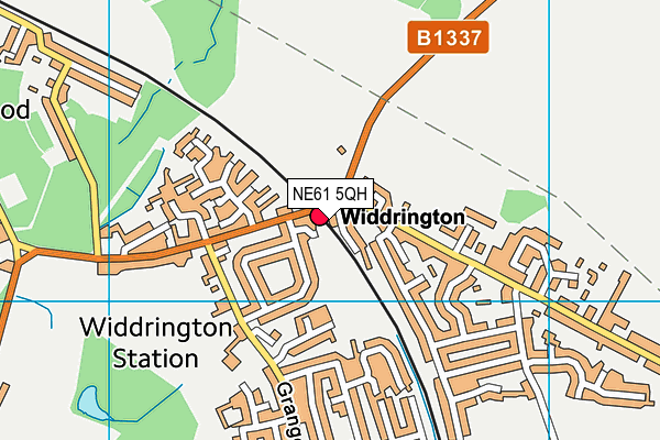 NE61 5QH map - OS VectorMap District (Ordnance Survey) NE61 5QH map - OS VectorMap District (Ordnance Survey)