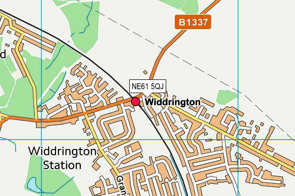 NE61 5QJ map - OS VectorMap District (Ordnance Survey) NE61 5QJ map - OS VectorMap District (Ordnance Survey)