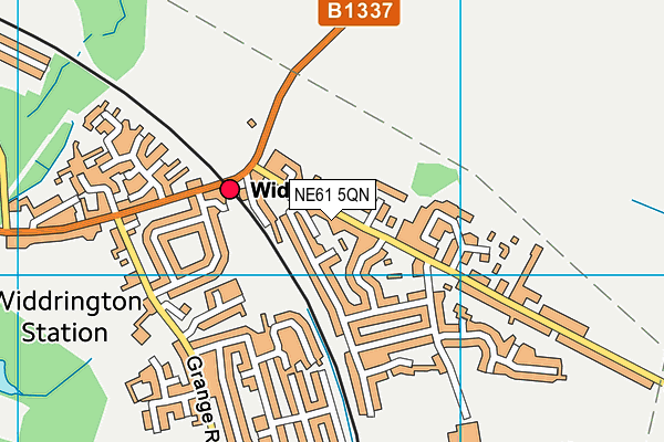 NE61 5QN map - OS VectorMap District (Ordnance Survey) NE61 5QN map - OS VectorMap District (Ordnance Survey)