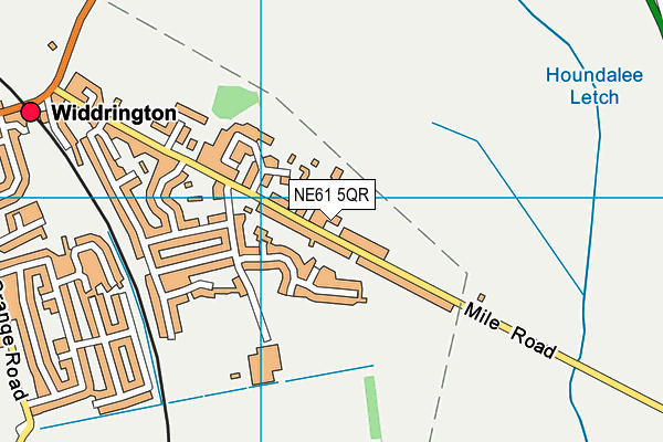 NE61 5QR map - OS VectorMap District (Ordnance Survey) NE61 5QR map - OS VectorMap District (Ordnance Survey)