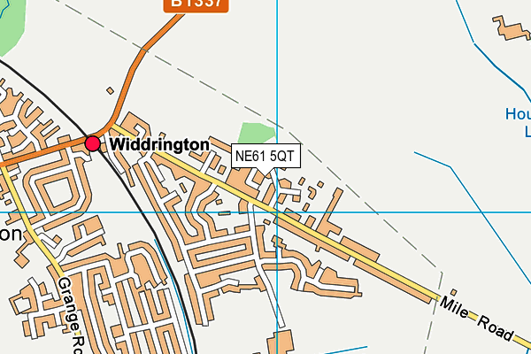 NE61 5QT map - OS VectorMap District (Ordnance Survey) NE61 5QT map - OS VectorMap District (Ordnance Survey)