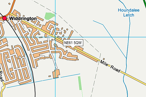 NE61 5QW map - OS VectorMap District (Ordnance Survey) NE61 5QW map - OS VectorMap District (Ordnance Survey)