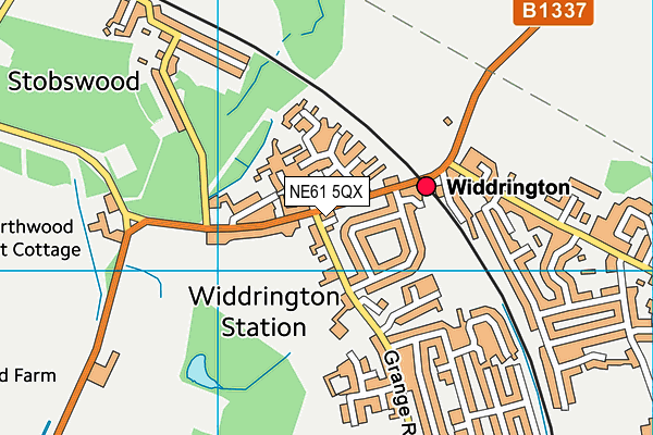 NE61 5QX map - OS VectorMap District (Ordnance Survey) NE61 5QX map - OS VectorMap District (Ordnance Survey)