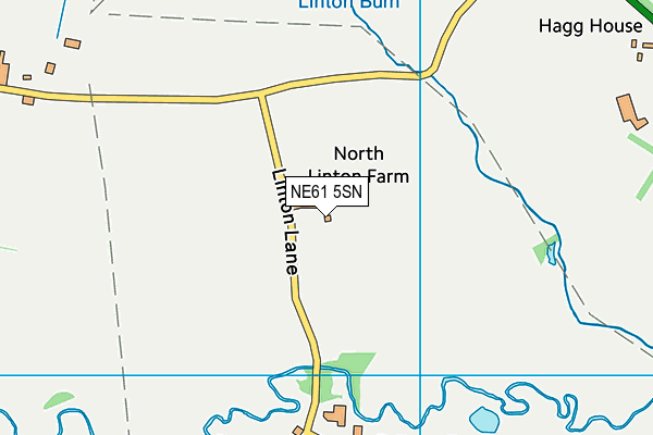 NE61 5SN map - OS VectorMap District (Ordnance Survey) NE61 5SN map - OS VectorMap District (Ordnance Survey)