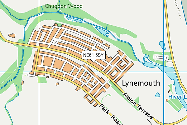 NE61 5SY map - OS VectorMap District (Ordnance Survey)