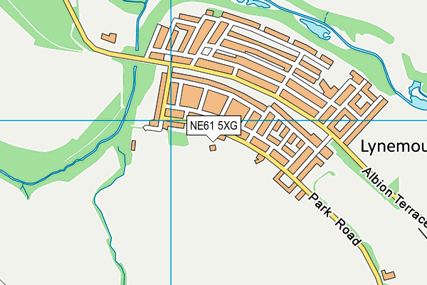 NE61 5XG map - OS VectorMap District (Ordnance Survey) NE61 5XG map - OS VectorMap District (Ordnance Survey)
