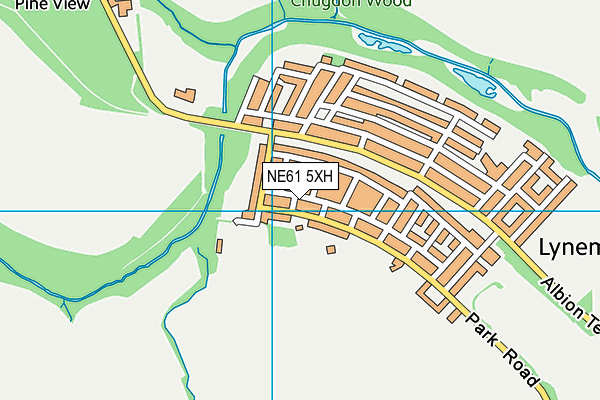 NE61 5XH map - OS VectorMap District (Ordnance Survey) NE61 5XH map - OS VectorMap District (Ordnance Survey)