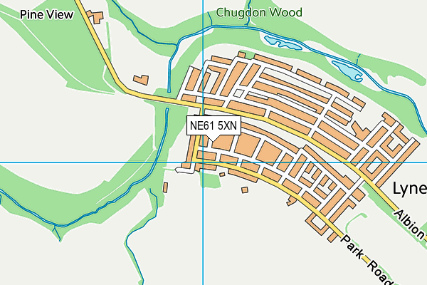 NE61 5XN map - OS VectorMap District (Ordnance Survey) NE61 5XN map - OS VectorMap District (Ordnance Survey)
