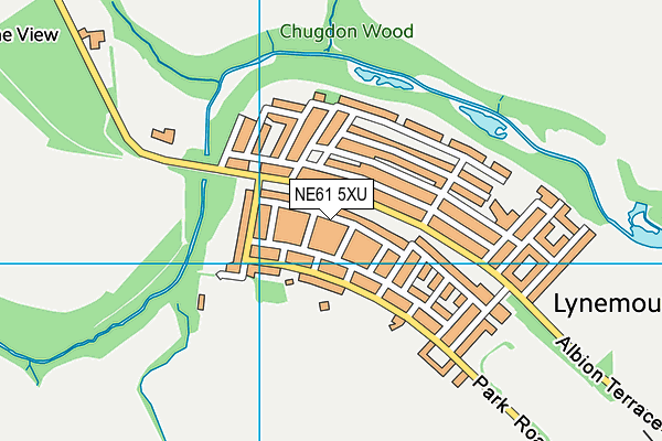 NE61 5XU map - OS VectorMap District (Ordnance Survey) NE61 5XU map - OS VectorMap District (Ordnance Survey)
