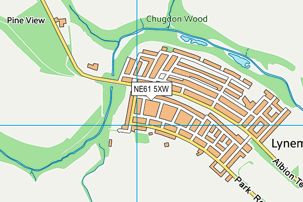 NE61 5XW map - OS VectorMap District (Ordnance Survey) NE61 5XW map - OS VectorMap District (Ordnance Survey)