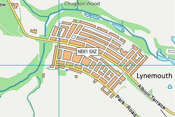 NE61 5XZ map - OS VectorMap District (Ordnance Survey) NE61 5XZ map - OS VectorMap District (Ordnance Survey)