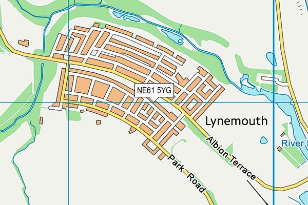 NE61 5YG map - OS VectorMap District (Ordnance Survey) NE61 5YG map - OS VectorMap District (Ordnance Survey)
