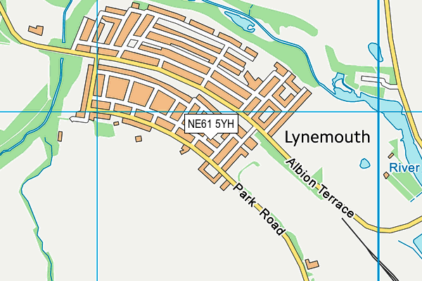 NE61 5YH map - OS VectorMap District (Ordnance Survey) NE61 5YH map - OS VectorMap District (Ordnance Survey)