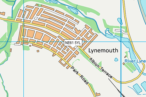 NE61 5YL map - OS VectorMap District (Ordnance Survey) NE61 5YL map - OS VectorMap District (Ordnance Survey)