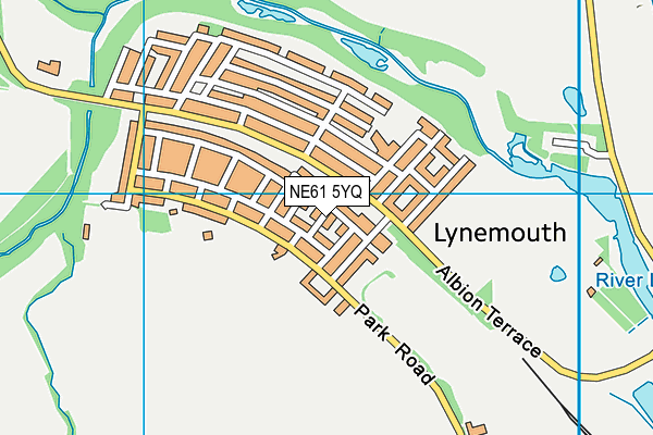 NE61 5YQ map - OS VectorMap District (Ordnance Survey) NE61 5YQ map - OS VectorMap District (Ordnance Survey)
