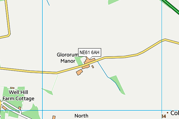 NE61 6AH map - OS VectorMap District (Ordnance Survey) NE61 6AH map - OS VectorMap District (Ordnance Survey)
