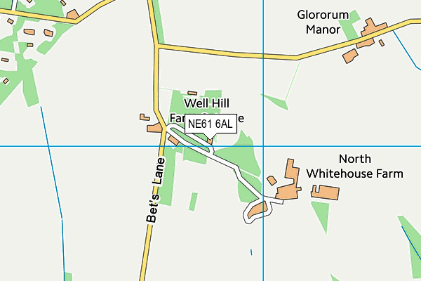 NE61 6AL map - OS VectorMap District (Ordnance Survey) NE61 6AL map - OS VectorMap District (Ordnance Survey)