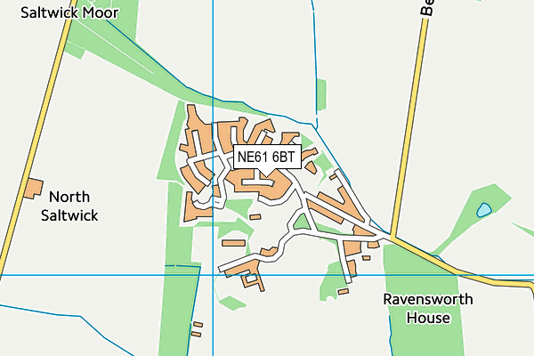 NE61 6BT map - OS VectorMap District (Ordnance Survey) NE61 6BT map - OS VectorMap District (Ordnance Survey)