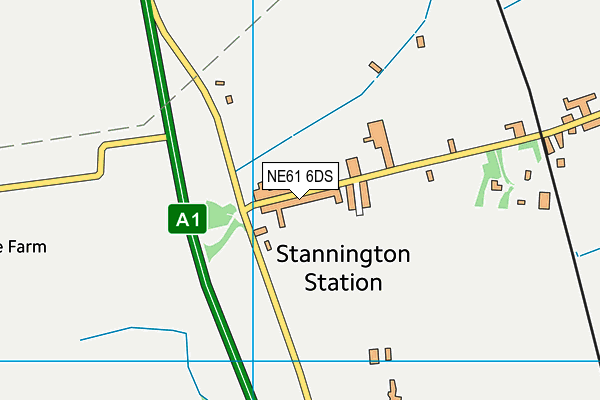 NE61 6DS map - OS VectorMap District (Ordnance Survey) NE61 6DS map - OS VectorMap District (Ordnance Survey)