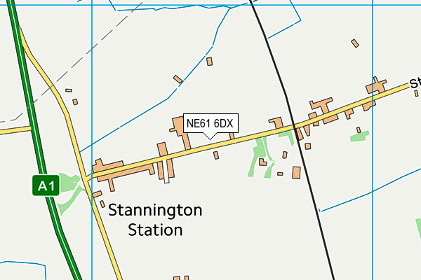 NE61 6DX map - OS VectorMap District (Ordnance Survey) NE61 6DX map - OS VectorMap District (Ordnance Survey)