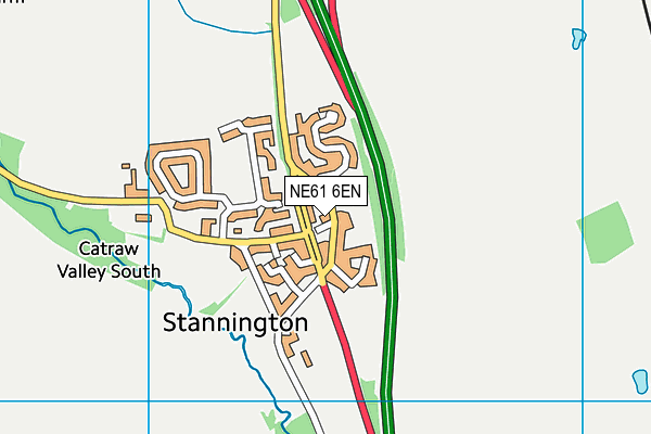 NE61 6EN map - OS VectorMap District (Ordnance Survey) NE61 6EN map - OS VectorMap District (Ordnance Survey)