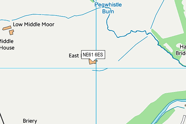 NE61 6ES map - OS VectorMap District (Ordnance Survey) NE61 6ES map - OS VectorMap District (Ordnance Survey)