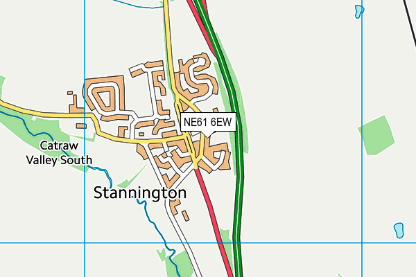 NE61 6EW map - OS VectorMap District (Ordnance Survey) NE61 6EW map - OS VectorMap District (Ordnance Survey)