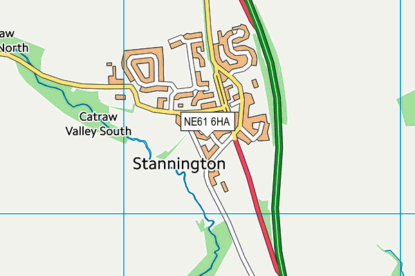 NE61 6HA map - OS VectorMap District (Ordnance Survey) NE61 6HA map - OS VectorMap District (Ordnance Survey)