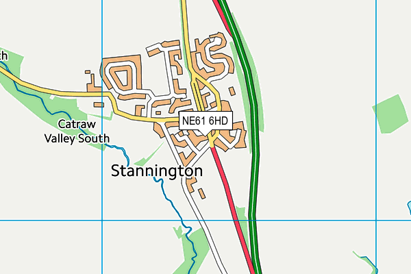 NE61 6HD map - OS VectorMap District (Ordnance Survey) NE61 6HD map - OS VectorMap District (Ordnance Survey)