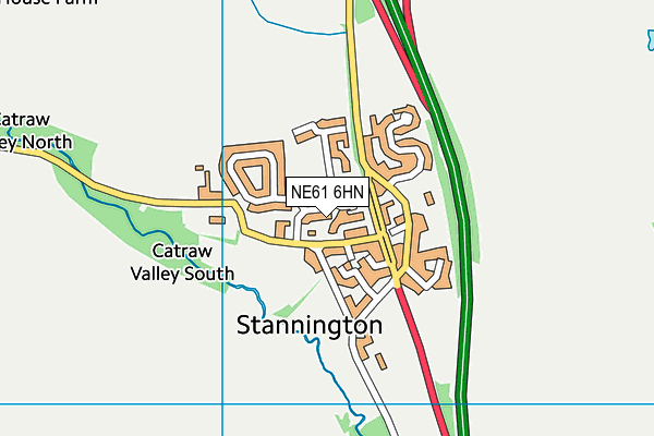 NE61 6HN map - OS VectorMap District (Ordnance Survey) NE61 6HN map - OS VectorMap District (Ordnance Survey)