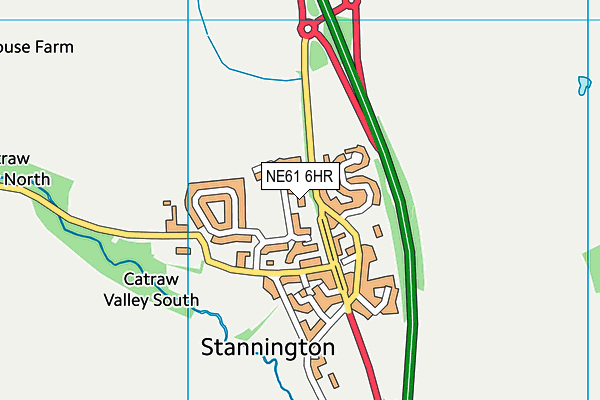 NE61 6HR map - OS VectorMap District (Ordnance Survey) NE61 6HR map - OS VectorMap District (Ordnance Survey)