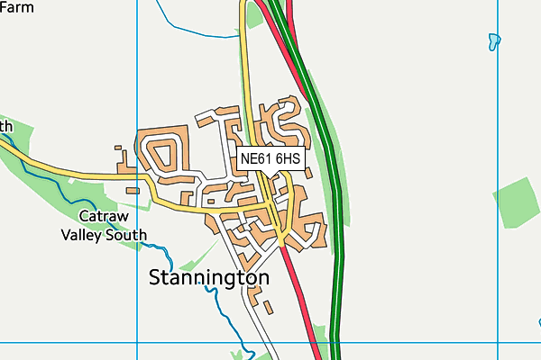 NE61 6HS map - OS VectorMap District (Ordnance Survey) NE61 6HS map - OS VectorMap District (Ordnance Survey)