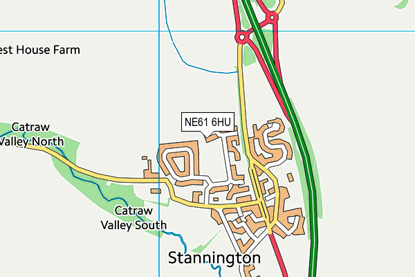 NE61 6HU map - OS VectorMap District (Ordnance Survey) NE61 6HU map - OS VectorMap District (Ordnance Survey)