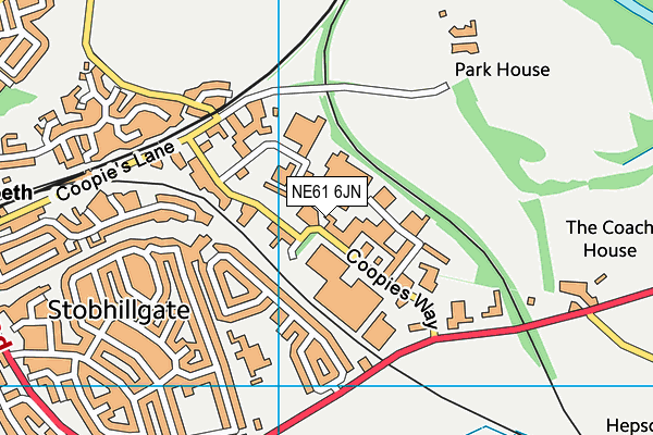 NE61 6JN map - OS VectorMap District (Ordnance Survey) NE61 6JN map - OS VectorMap District (Ordnance Survey)