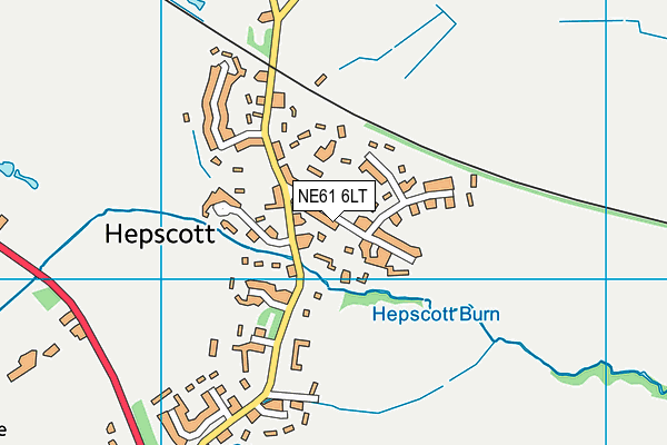 NE61 6LT map - OS VectorMap District (Ordnance Survey) NE61 6LT map - OS VectorMap District (Ordnance Survey)
