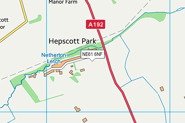 NE61 6NF map - OS VectorMap District (Ordnance Survey) NE61 6NF map - OS VectorMap District (Ordnance Survey)