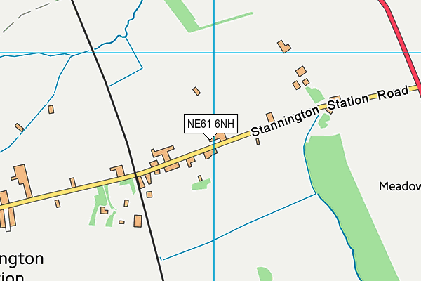 NE61 6NH map - OS VectorMap District (Ordnance Survey) NE61 6NH map - OS VectorMap District (Ordnance Survey)
