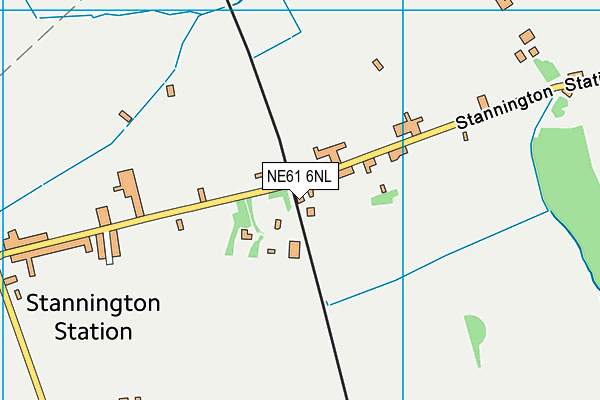 NE61 6NL map - OS VectorMap District (Ordnance Survey) NE61 6NL map - OS VectorMap District (Ordnance Survey)