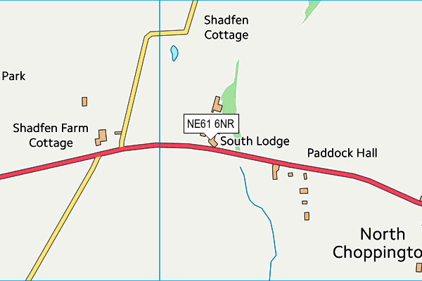 NE61 6NR map - OS VectorMap District (Ordnance Survey)